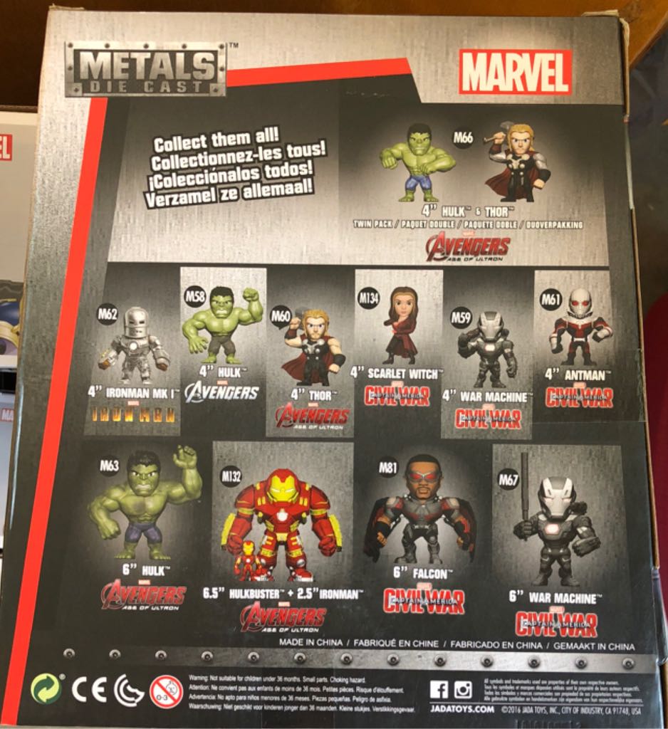 Hulk - (metals die cast) By Jada  vinyl figure collectible [Barcode 801310977293] - Main Image 2