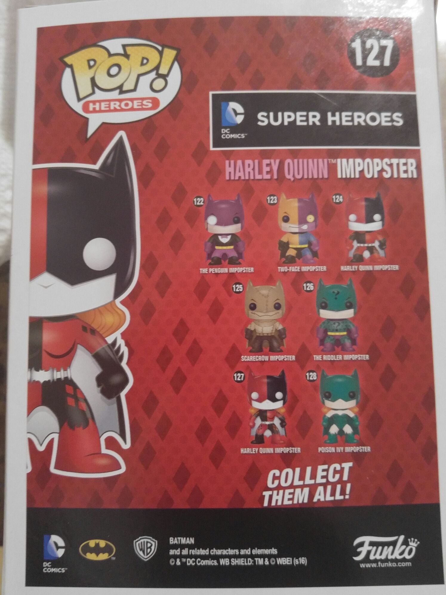 DC Superheroes: Harley Quinn Impopster - DC Universe vinyl figure collectible [Barcode 889698107761] - Main Image 2