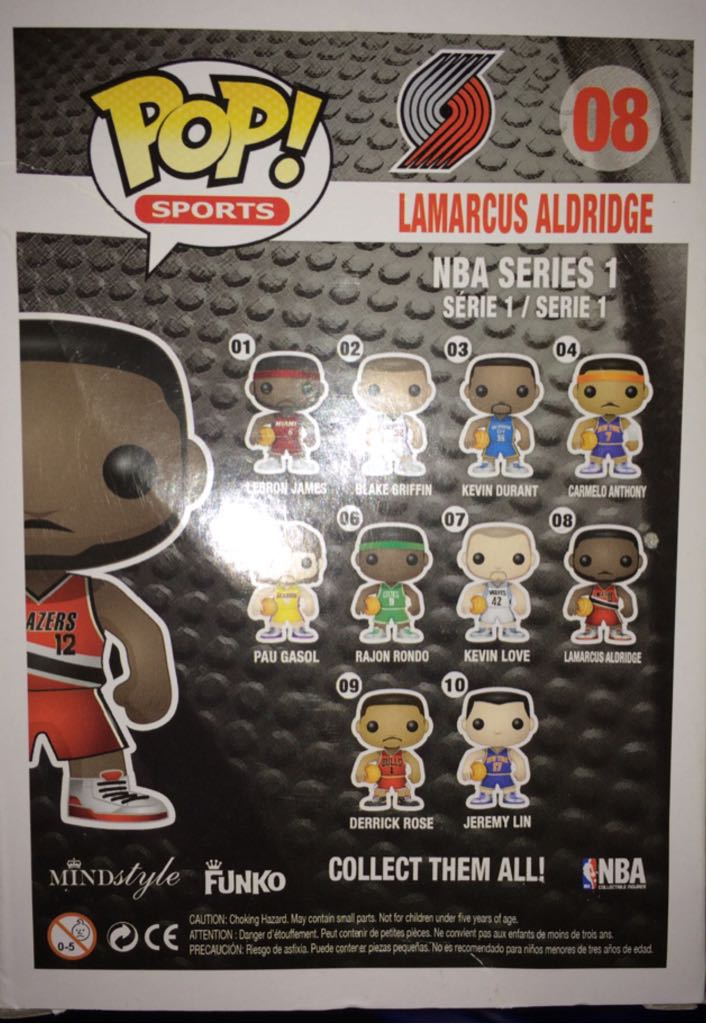 Lamarcus Aldridge - NBA vinyl figure collectible [Barcode 830395027746] - Main Image 2