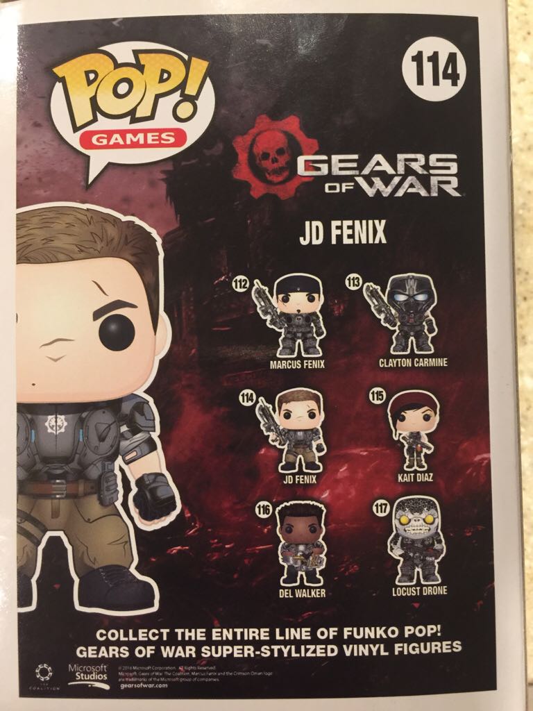 JD Fenix - Gears of War vinyl figure collectible [Barcode 889698114066] - Main Image 2