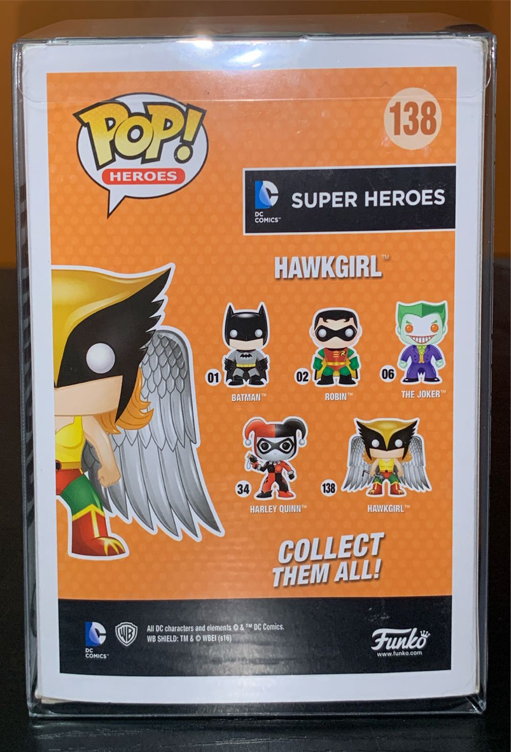 #138: Hawkgirl - DC: Superheroes vinyl figure collectible - Main Image 3