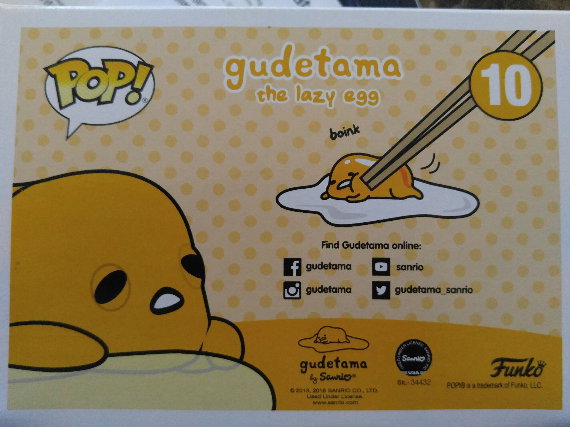 Gudetama  vinyl figure collectible [Barcode 889698104265] - Main Image 2