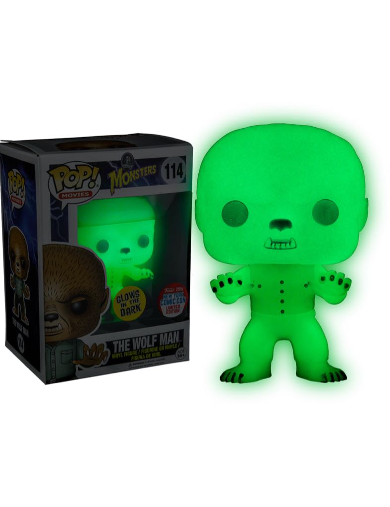 Wolfman NYCC 2016 Exclusive Glow in the Dark - Universal Monsters vinyl figure collectible - Main Image 2