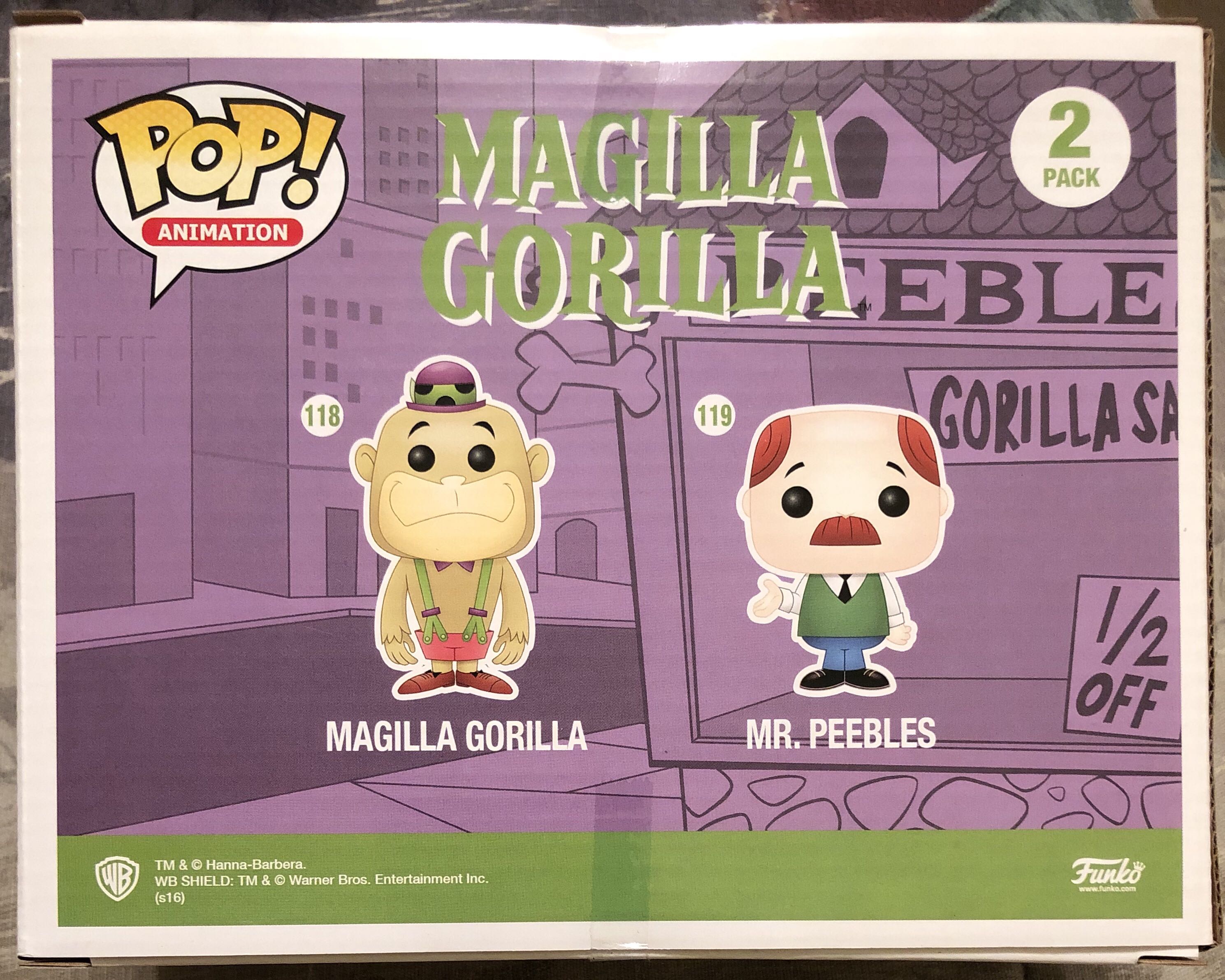 Magilla Gorilla and Mr. Peebles (2 Pack) - Hanna-Barbera vinyl figure collectible [Barcode 849803090180] - Main Image 2