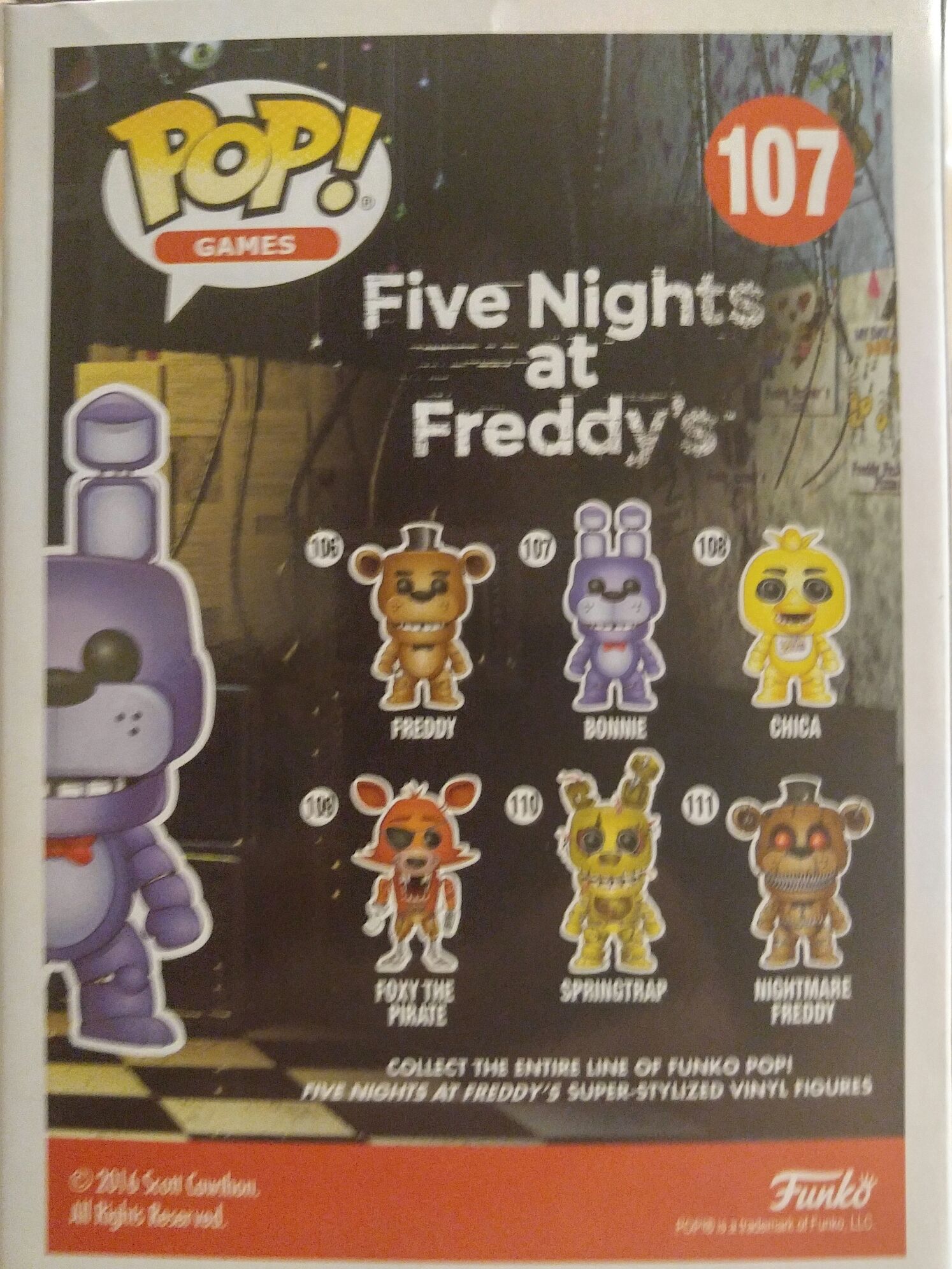 Bonnie - Five Nights at Freddy’s vinyl figure collectible [Barcode 889698110303] - Main Image 2