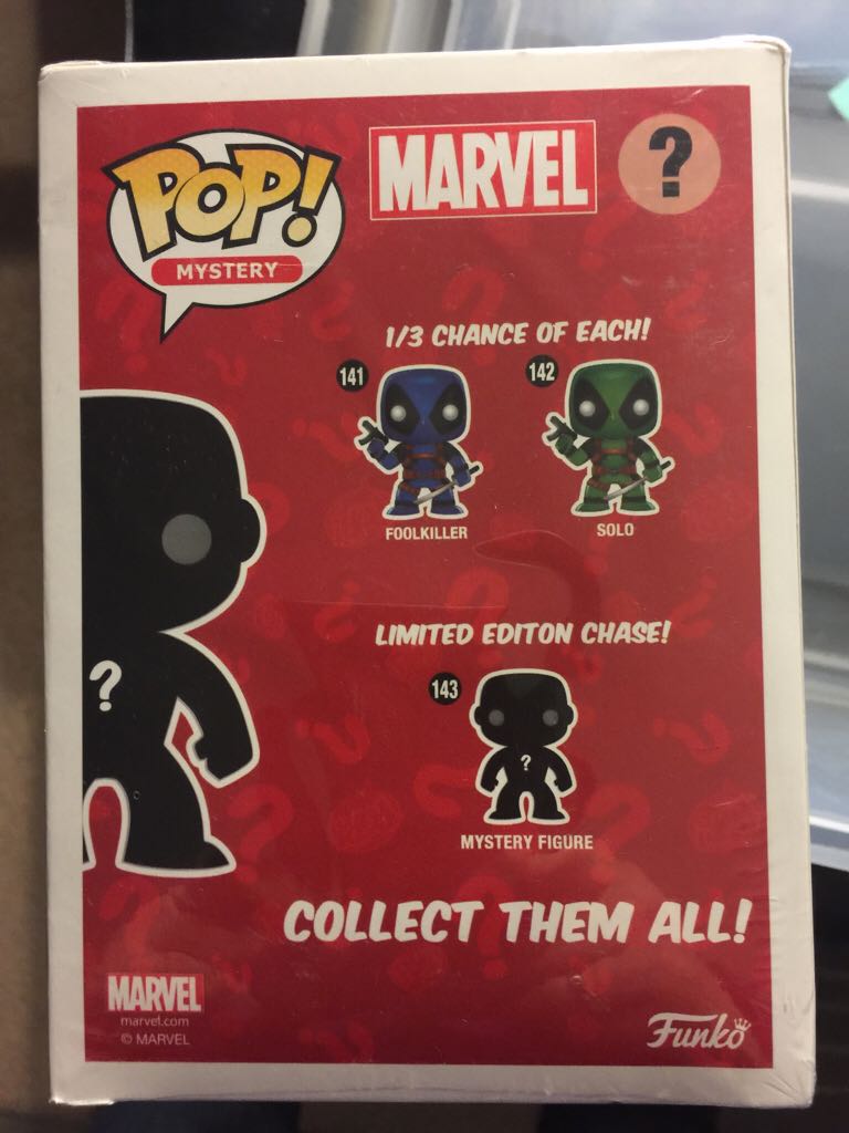 Pop Mystery - Deadpool - Foolkiller /Solo/Terror - Unopened 141, 142, 143 - Marvel Universe vinyl figure collectible - Main Image 2