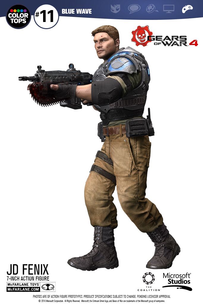 JD Fenix - Gears of War vinyl figure collectible [Barcode 889698117333] - Main Image 2