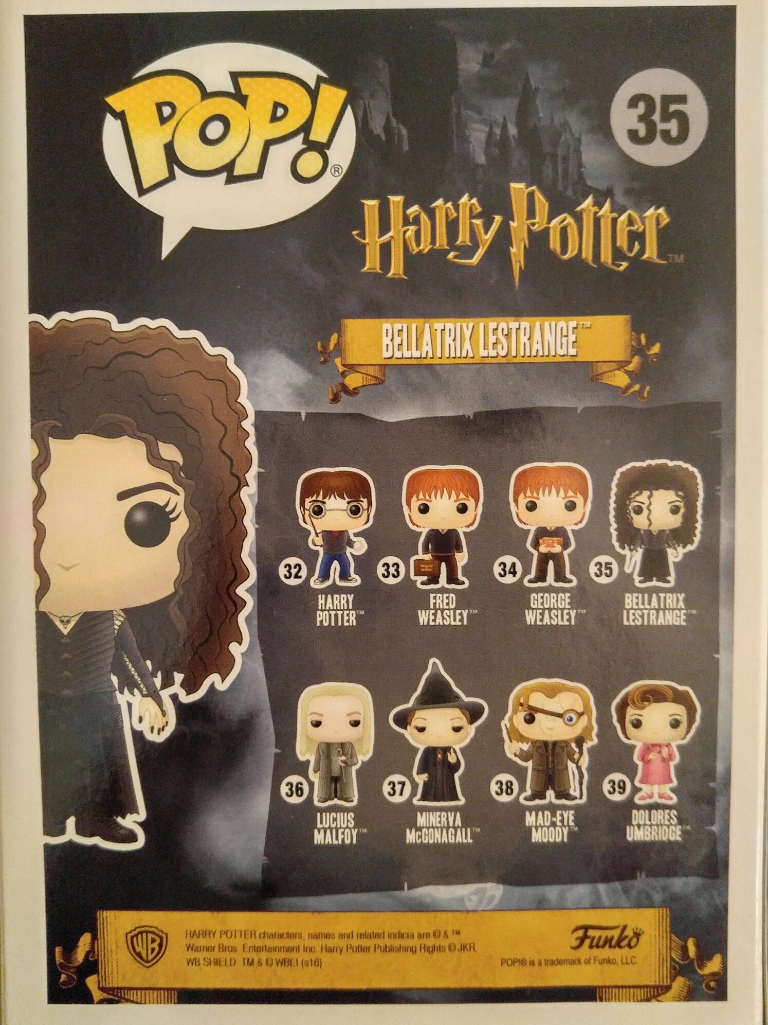 Bellatrix Lestrange - Harry Potter vinyl figure collectible [Barcode 889698109840] - Main Image 2