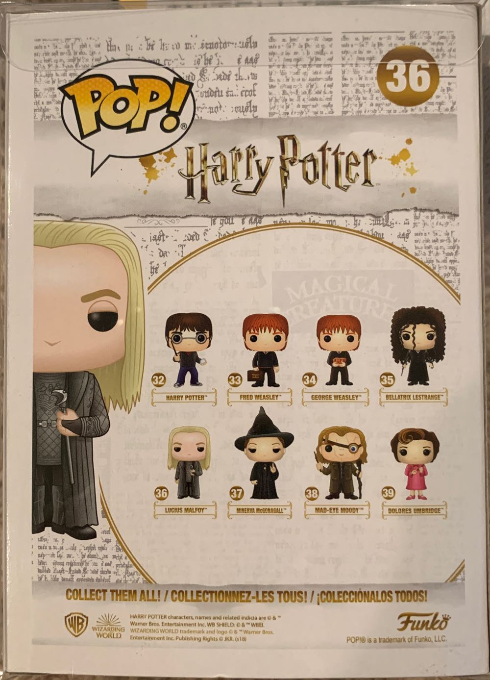 Lucius Malfoy - Harry Potter vinyl figure collectible [Barcode 889698115575] - Main Image 3