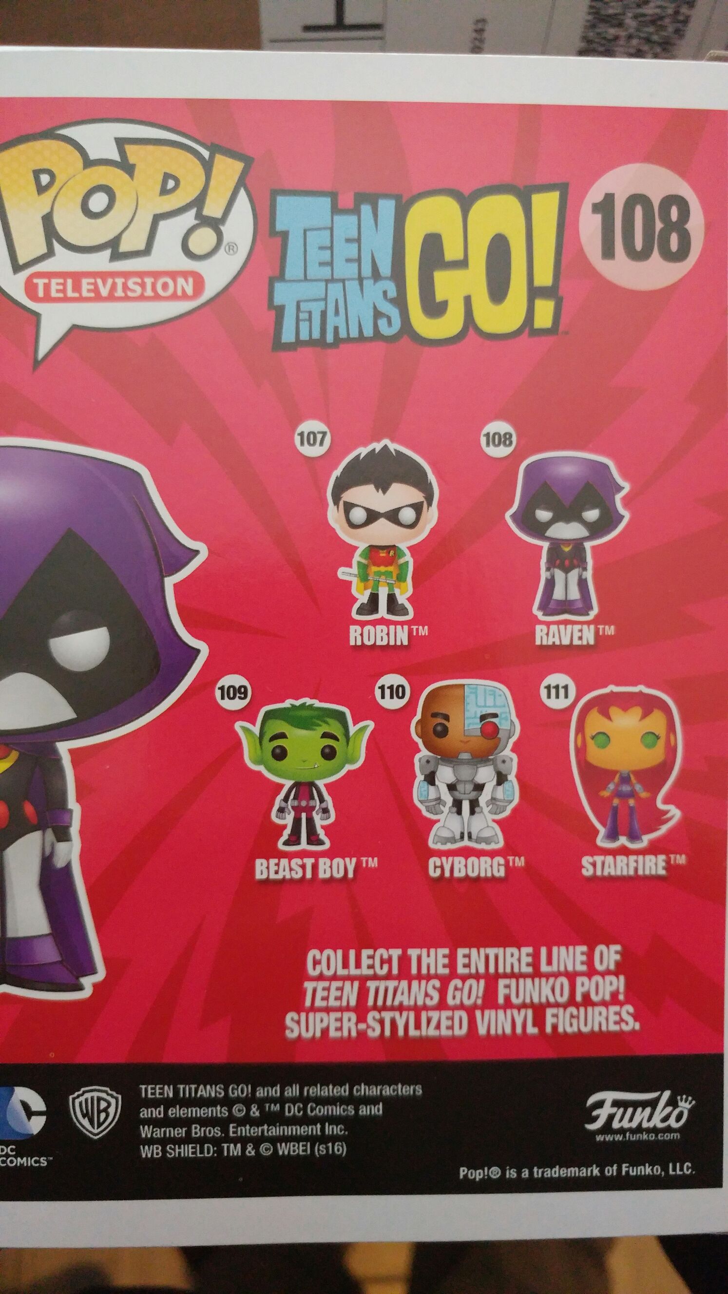 Raven (GITD) - Teen Titans Go! vinyl figure collectible [Barcode 889698114196] - Main Image 2