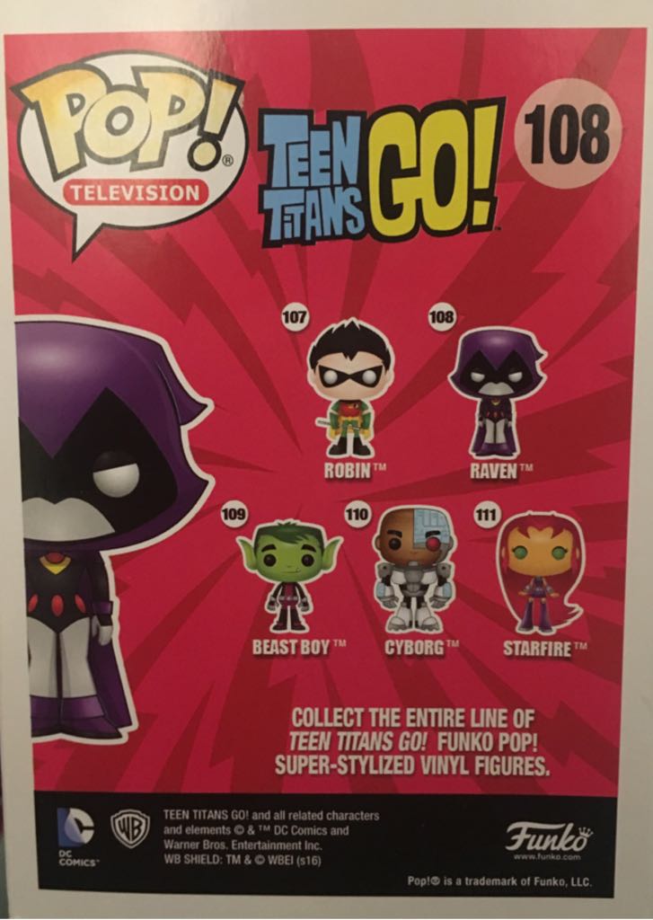 Raven (Grey) - Teen Titans Go! vinyl figure collectible [Barcode 889698114189] - Main Image 2