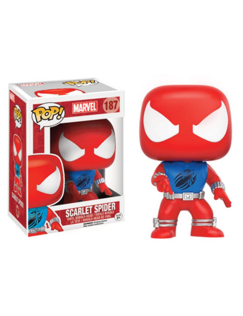 Scarlet Spider Pop! 187 - Spider-Man vinyl figure collectible [Barcode 889698113014] - Main Image 2
