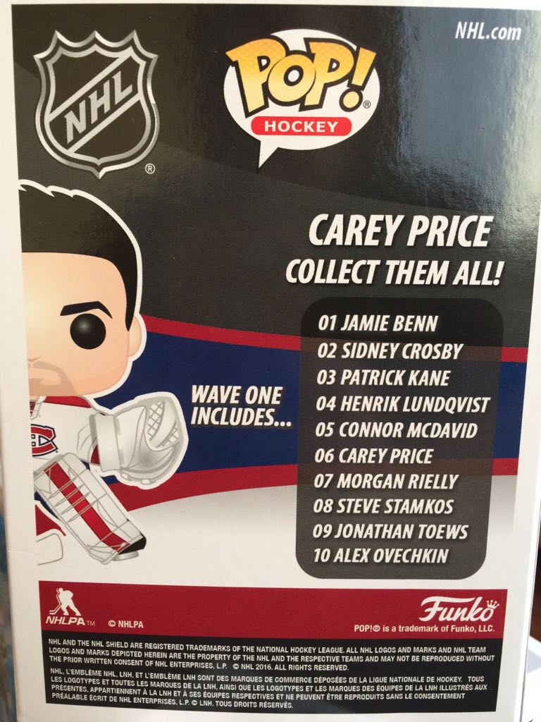 Carey Price  vinyl figure collectible [Barcode 889698112802] - Main Image 2