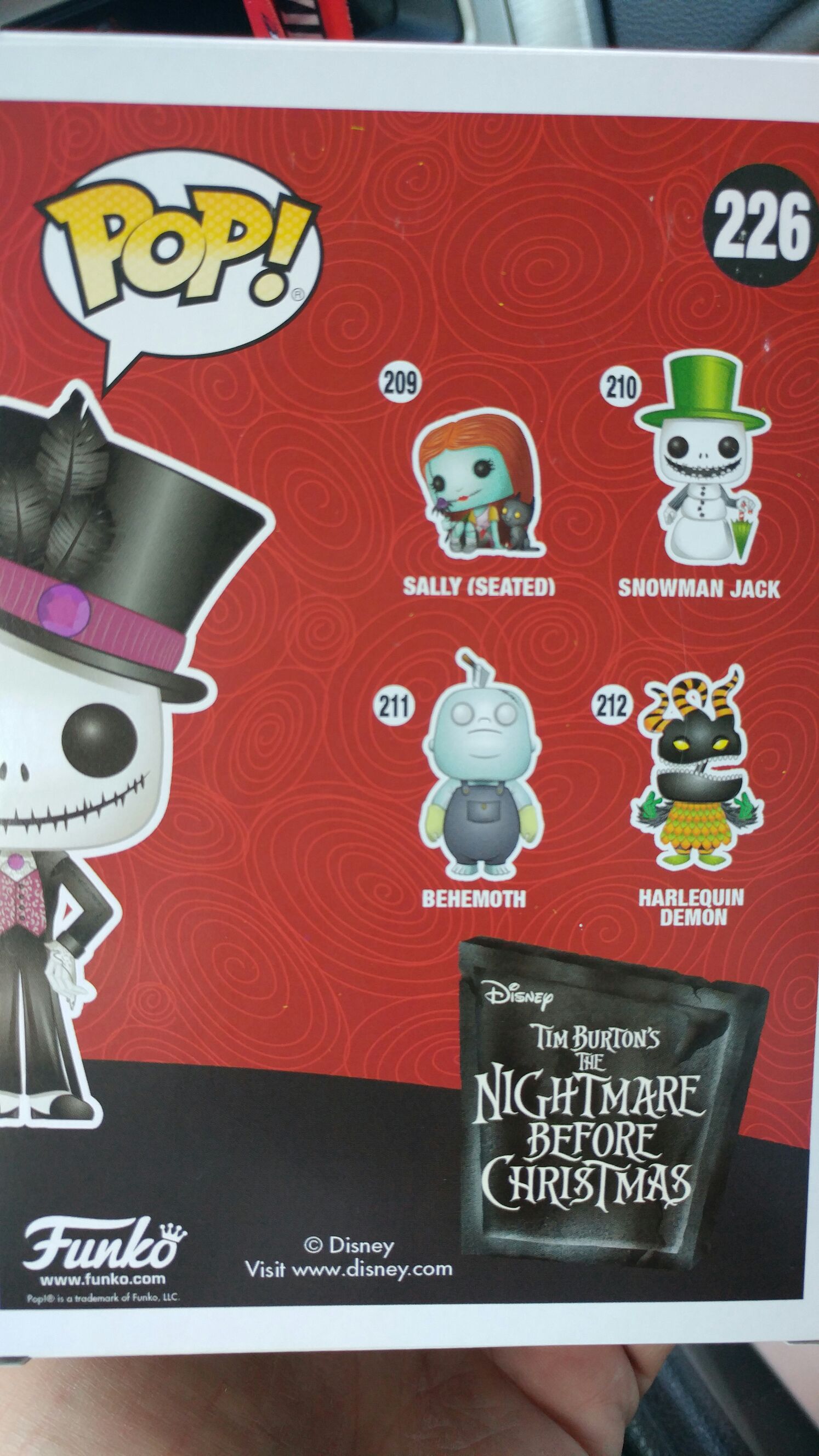 Dapper Jack Skellington - The Nightmare Before Christmas vinyl figure collectible [Barcode 889698118682] - Main Image 2