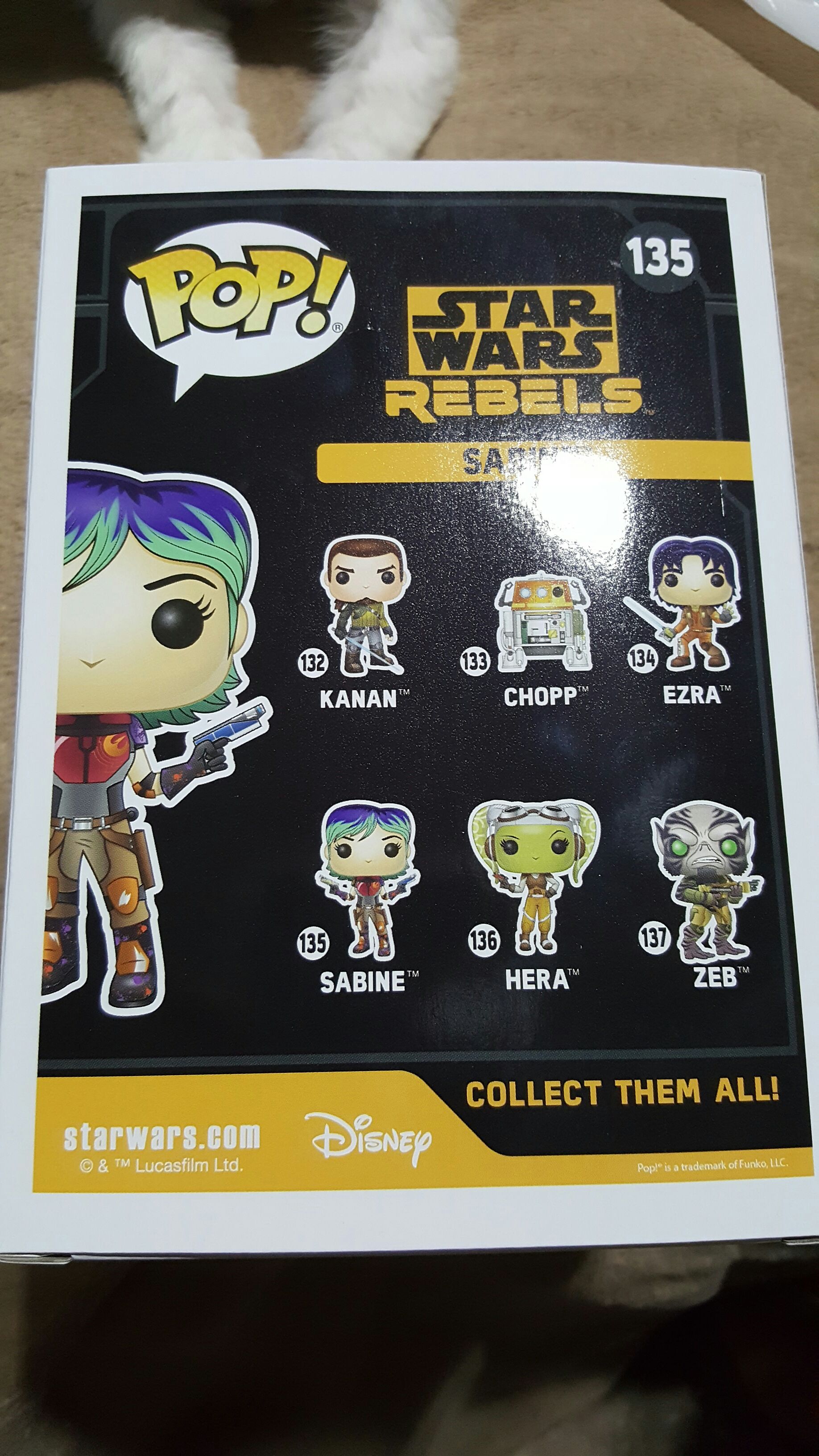 Sabine Signed Funko Common - Star Wars vinyl figure collectible [Barcode 889698107730] - Main Image 2