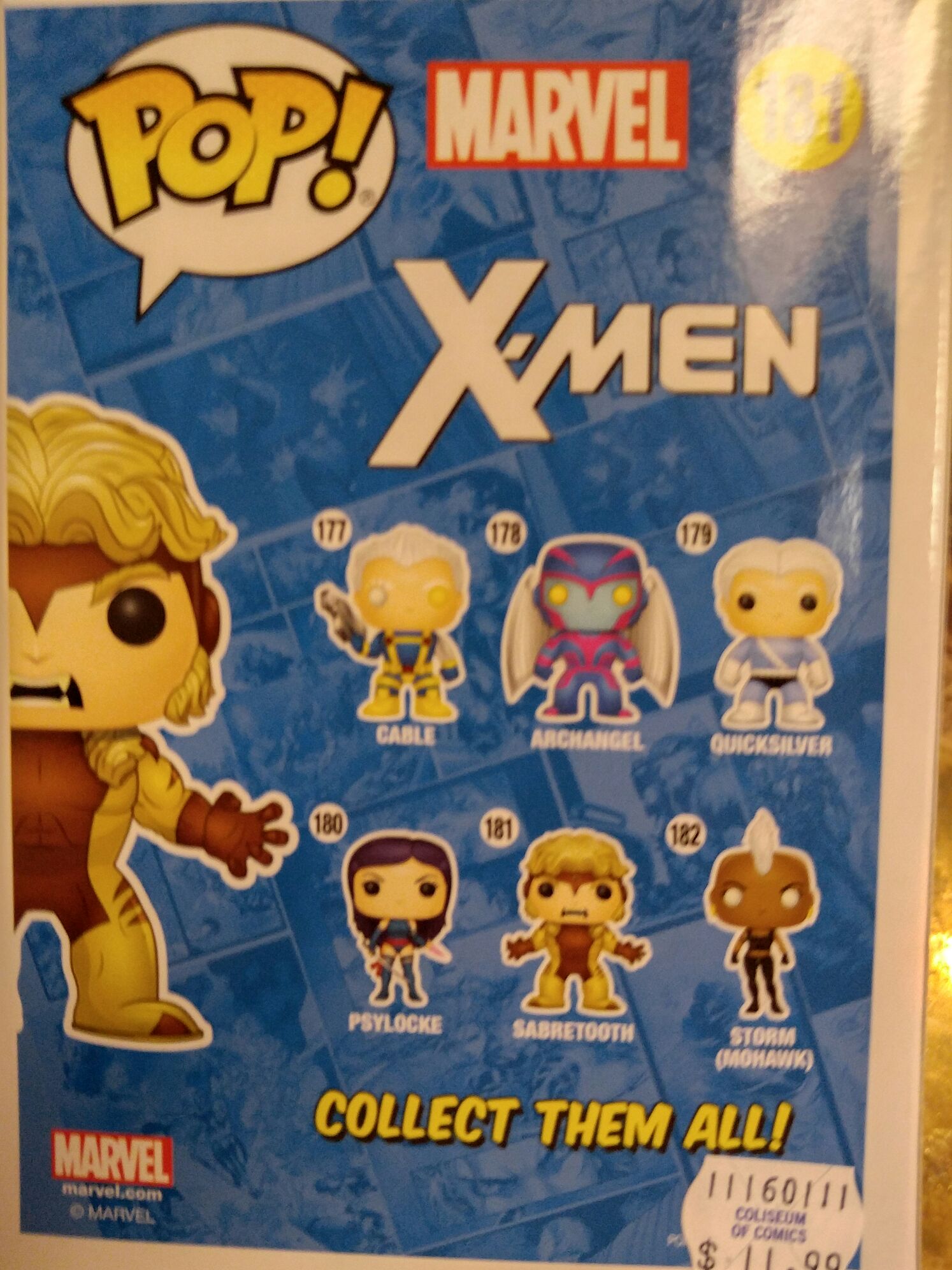 Sabertooth - X-Men vinyl figure collectible [Barcode 889698116985] - Main Image 2
