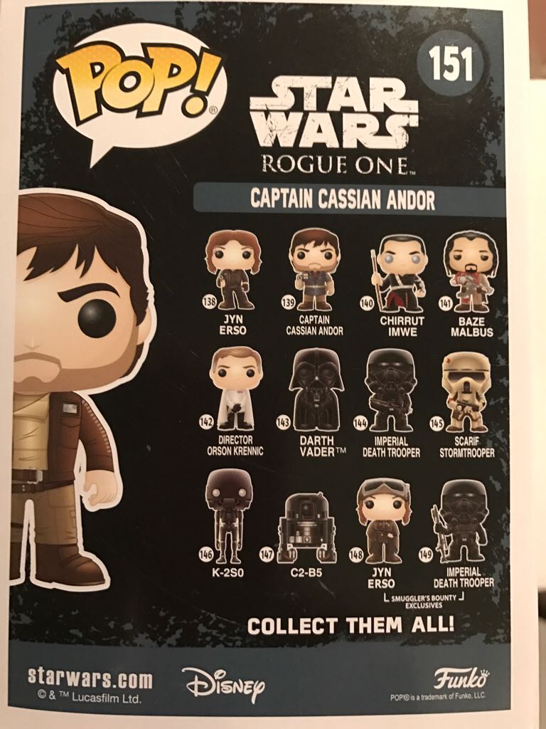 Captain Cassian Andor - Star Wars vinyl figure collectible [Barcode 889698104517] - Main Image 2
