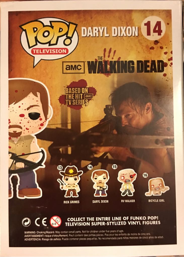 Blood Spattered Daryl Dixon - The Walking Dead vinyl figure collectible - Main Image 2