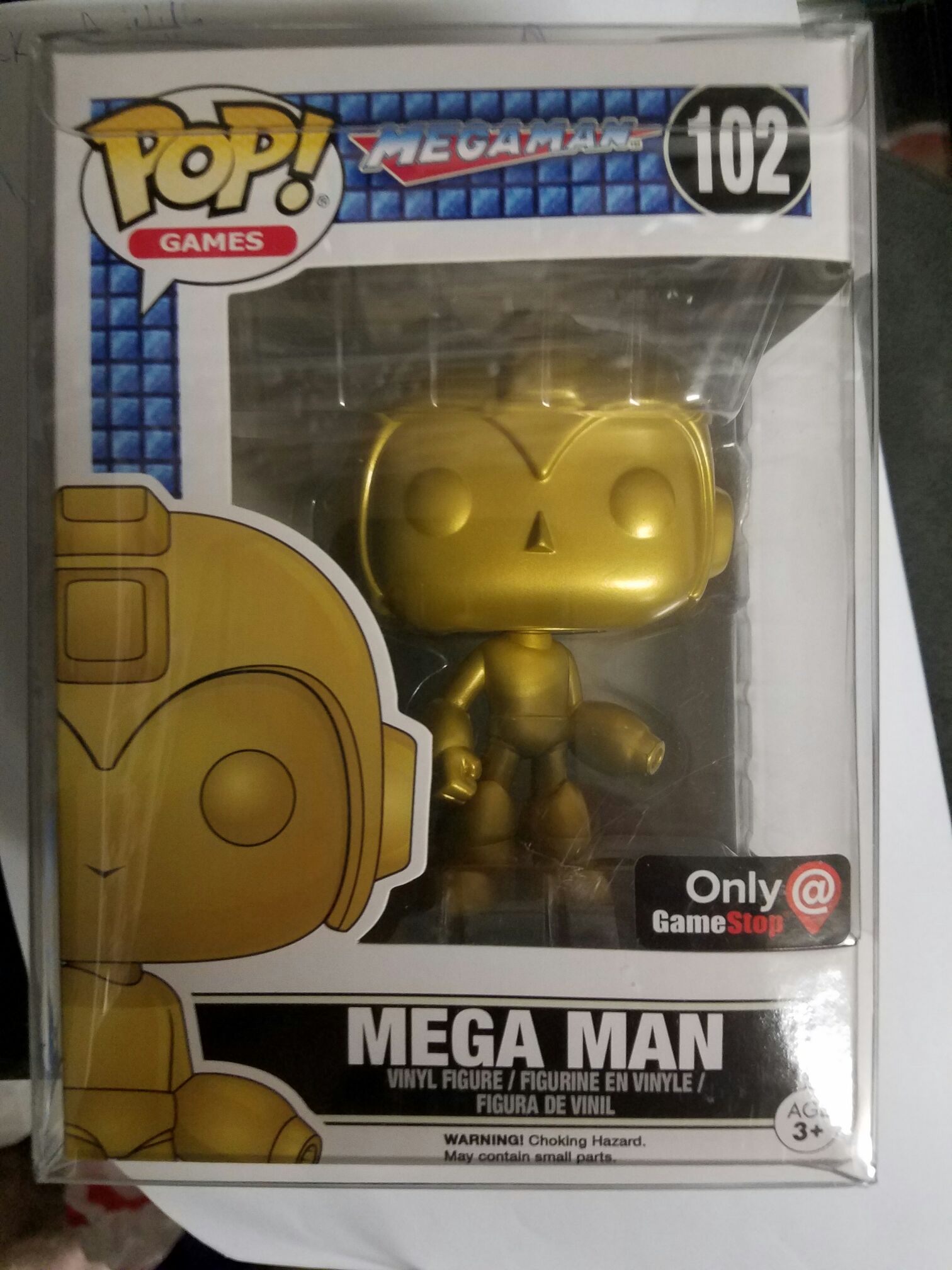 Mega Man (Gold)  vinyl figure collectible [Barcode 889698119078] - Main Image 2