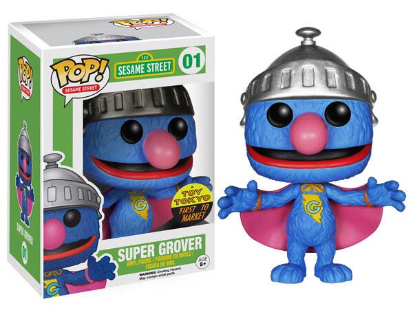 Super Grover (Flocked)  vinyl figure collectible [Barcode 889698120463] - Main Image 2