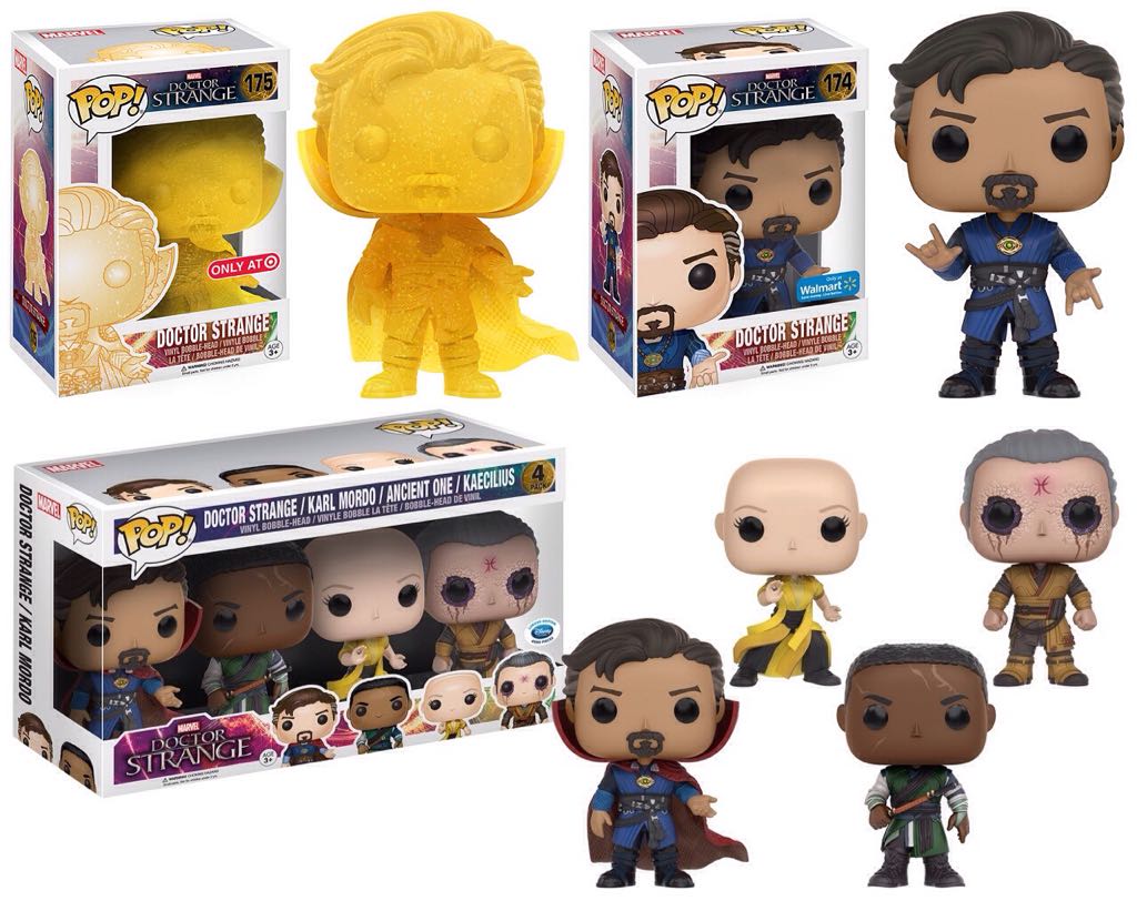 Doctor Strange / Karl Mordo / Ancient One / Kaecilius (4 Pack) - Doctor Strange vinyl figure collectible [Barcode 889698116107] - Main Image 2