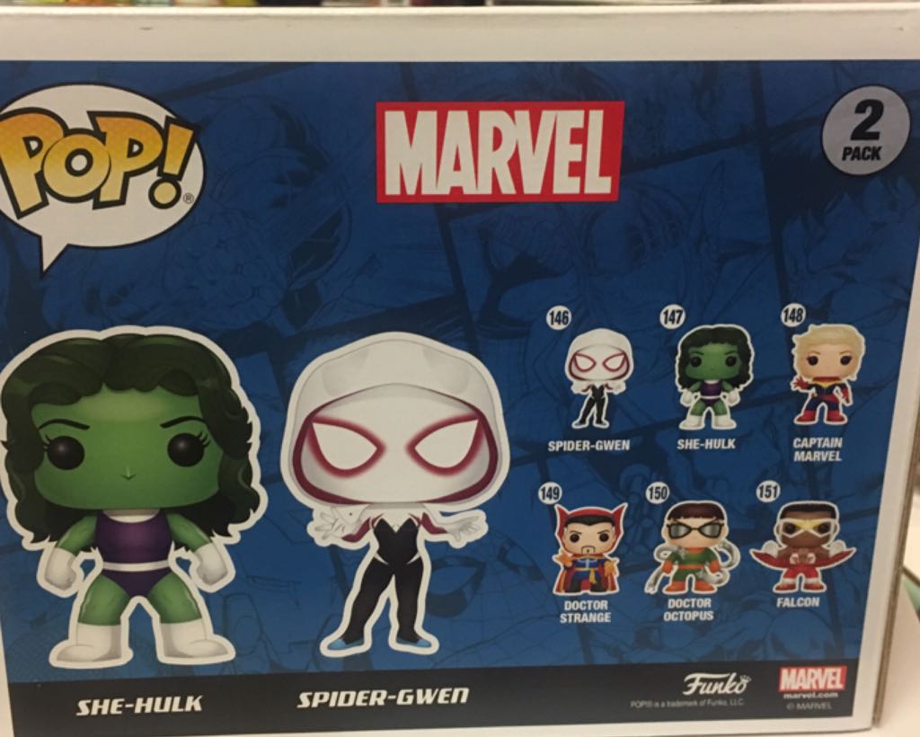 She-Hulk / Spider-Gwen (2 Pack) - Marvel Universe vinyl figure collectible [Barcode 889698125178] - Main Image 2