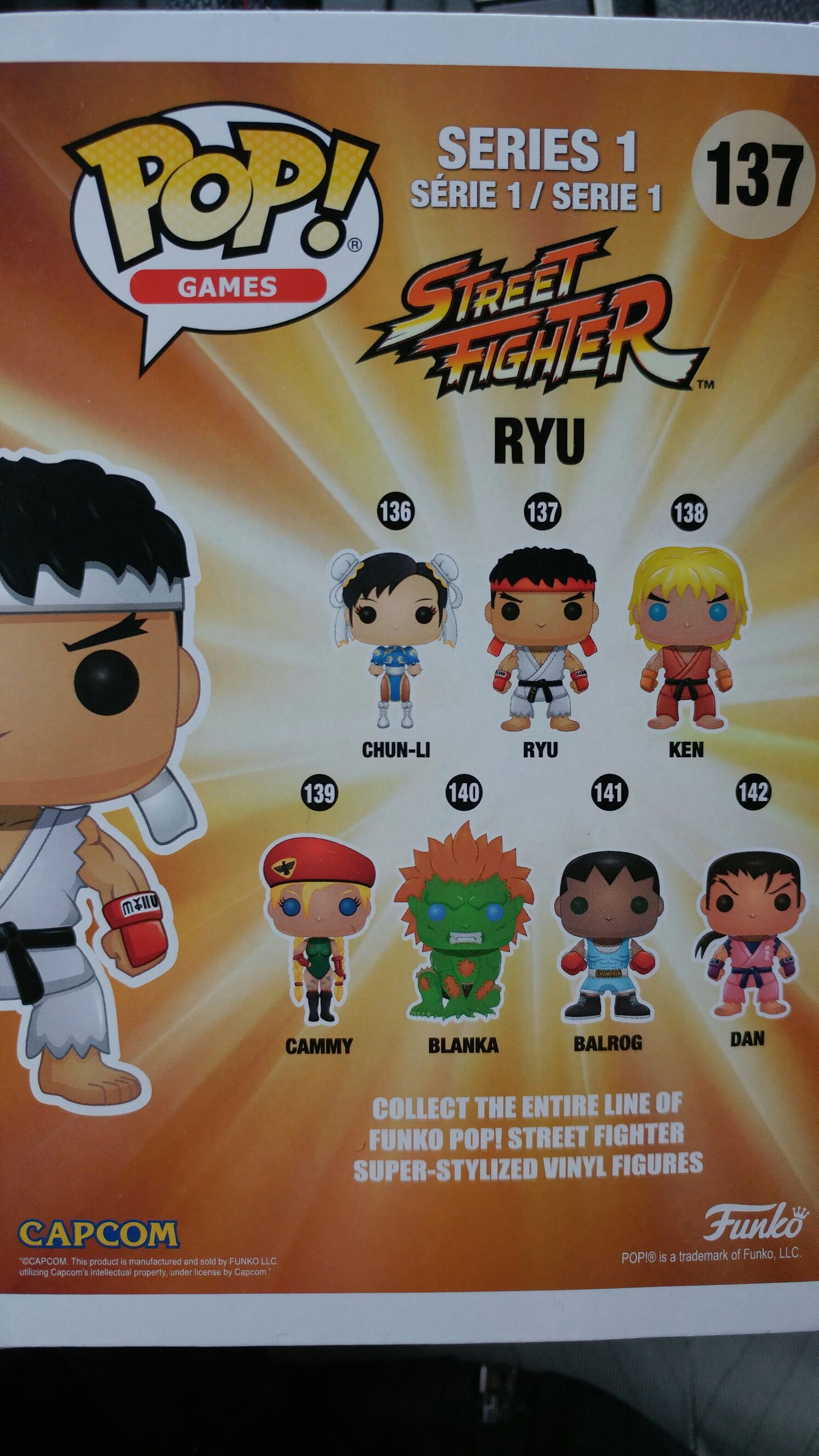 Ryu (White Headband)  vinyl figure collectible [Barcode 889698124195] - Main Image 2