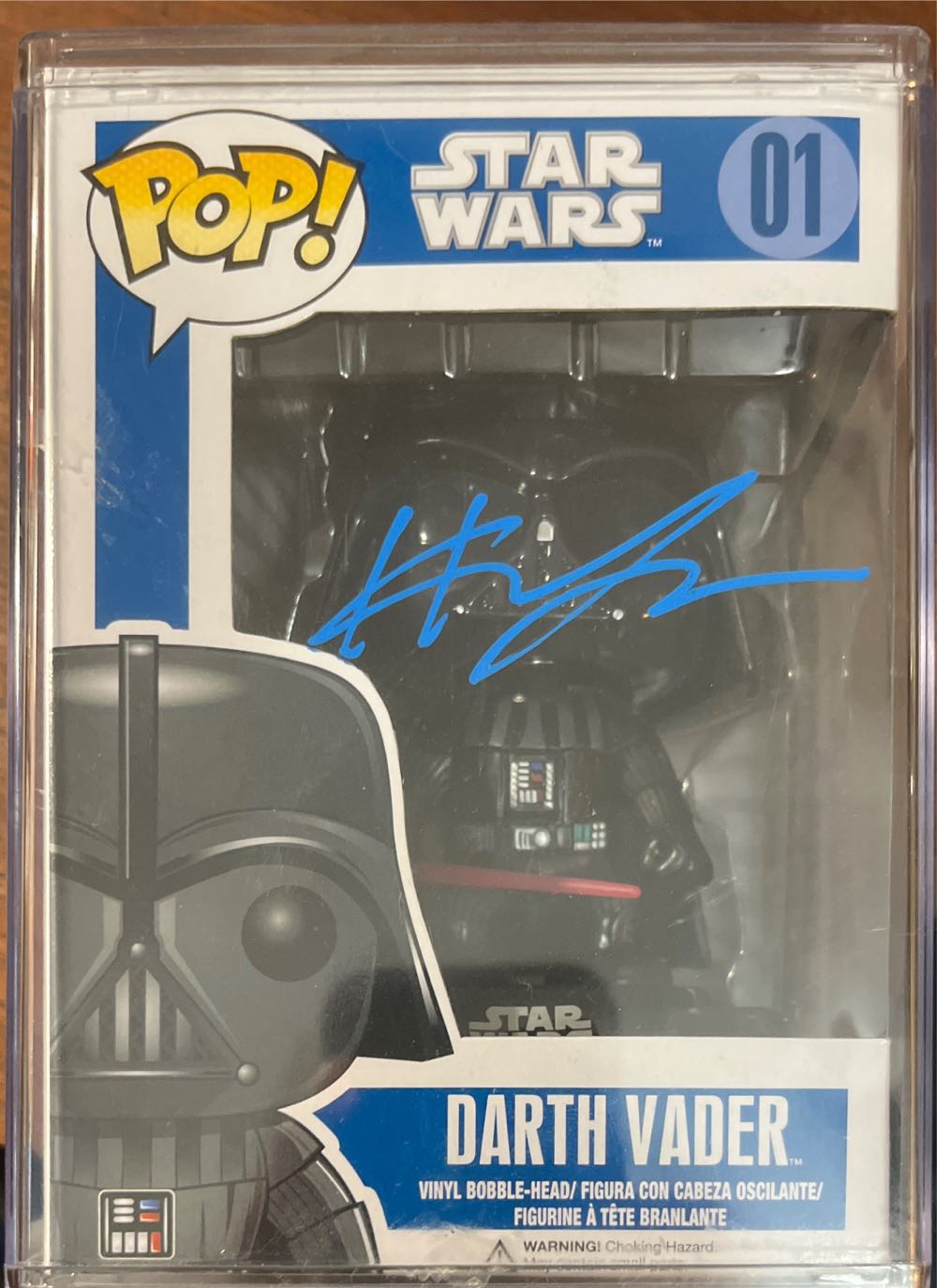 Haden Christian - Autographed Funko Pop - darth vader 01 - Star Wars vinyl figure collectible - Main Image 2