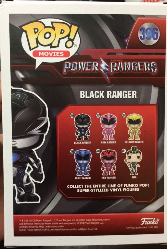 Power Rangers: Black Ranger - Power Rangers vinyl figure collectible [Barcode 889698123426] - Main Image 2