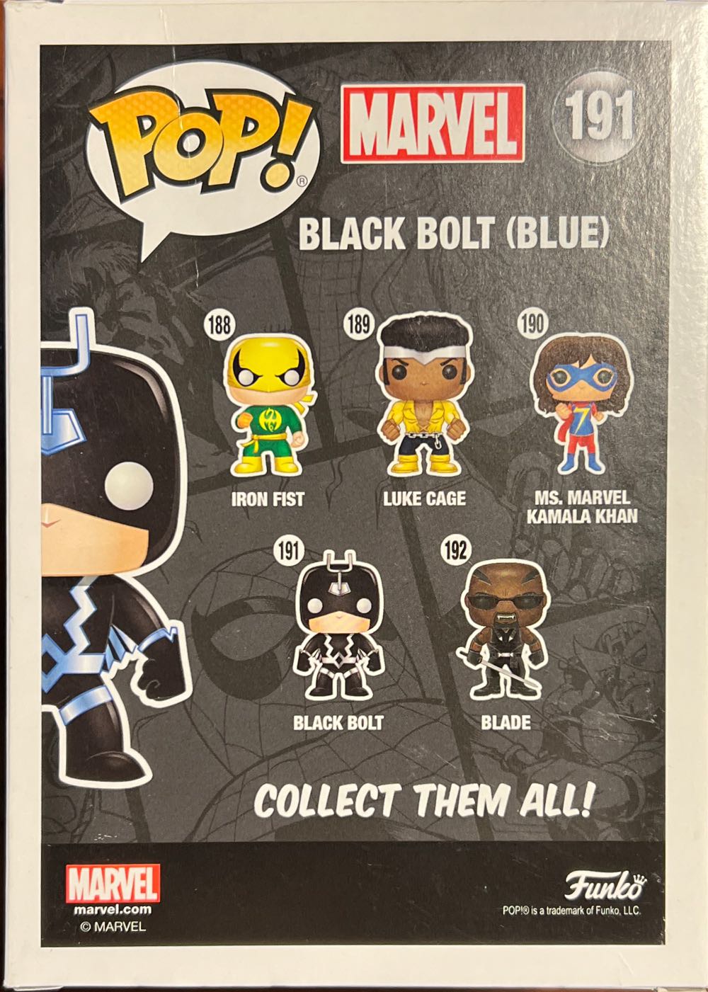 Black Bolt (Blue) - Marvel Universe vinyl figure collectible [Barcode 889698107655] - Main Image 3