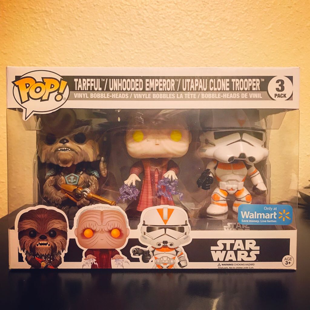 Star Wars Tarfful, Unhooded Emperor And Utapau Clone Trooper - Star Wars vinyl figure collectible - Main Image 2