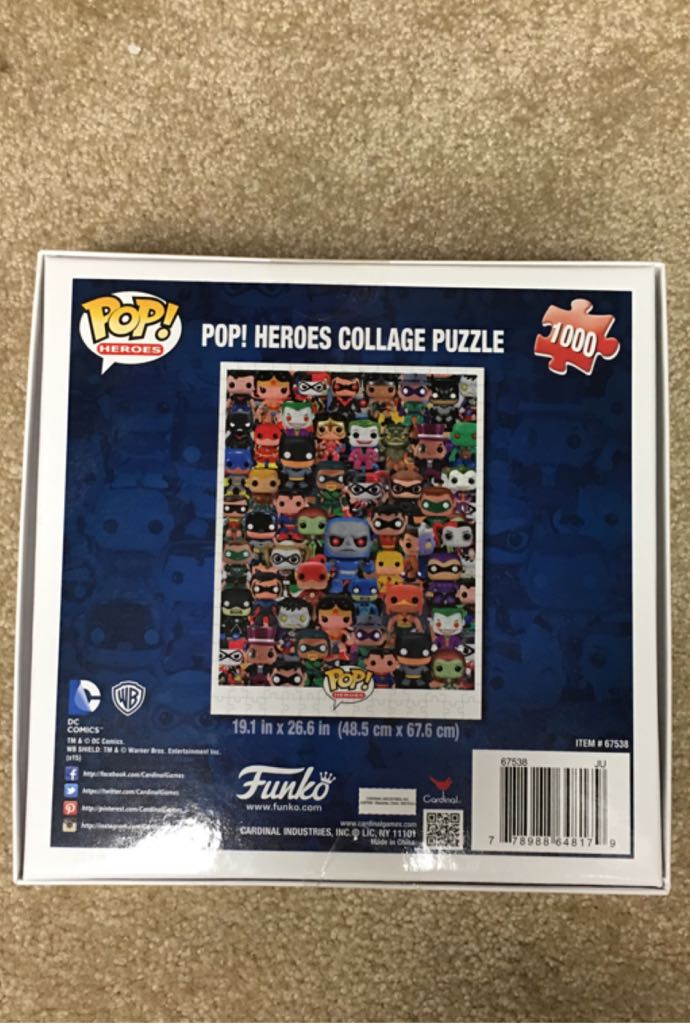 Pop! Heroes Collage Puzzle - Funko vinyl figure collectible [Barcode 778988648179] - Main Image 2