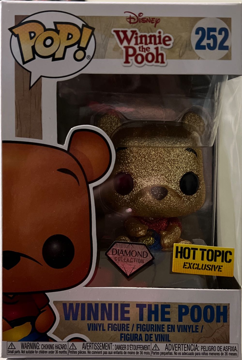 Winnie The Pooh (flocked) - Winnie the Pooh vinyl figure collectible - Main Image 3