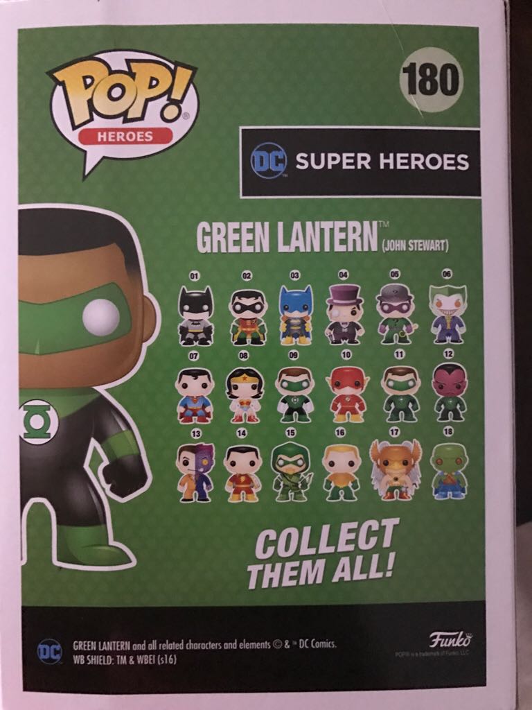 Green Lantern (John Stewart) - DC: Superheroes vinyl figure collectible [Barcode 889698148047] - Main Image 2