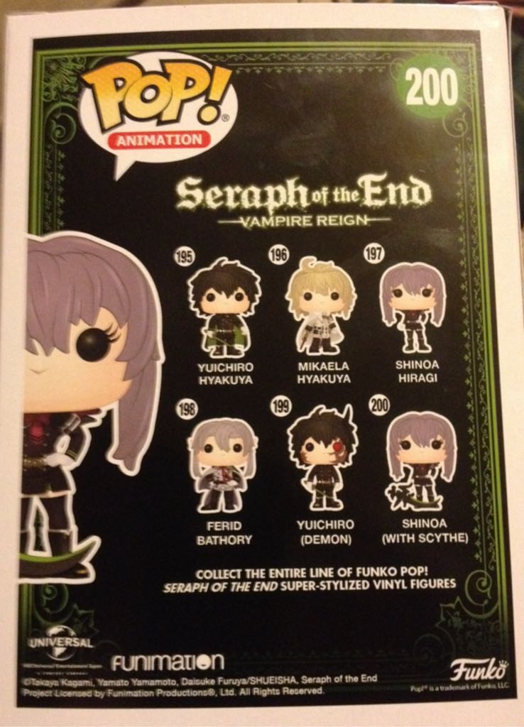 Shinoa with Scythe  vinyl figure collectible [Barcode 889698128636] - Main Image 2