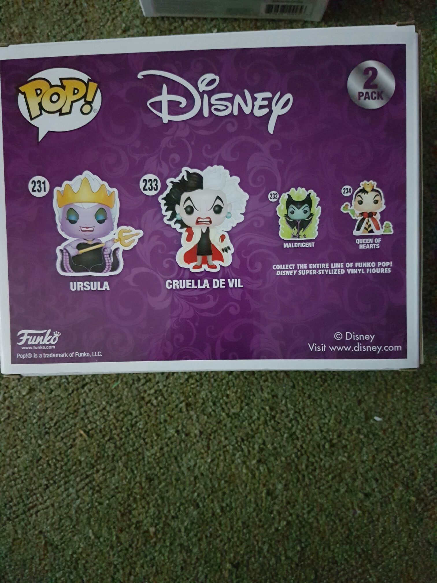 Disney: Ursula w/ Cruella De Vil, #2 Pack - Disney vinyl figure collectible [Barcode 889698108706] - Main Image 2
