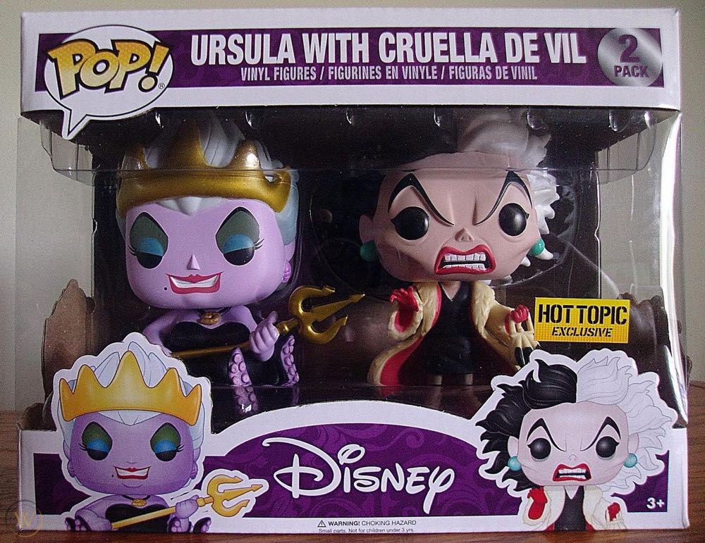 Disney: Ursula w/ Cruella De Vil, #2 Pack - Disney vinyl figure collectible [Barcode 889698108706] - Main Image 3