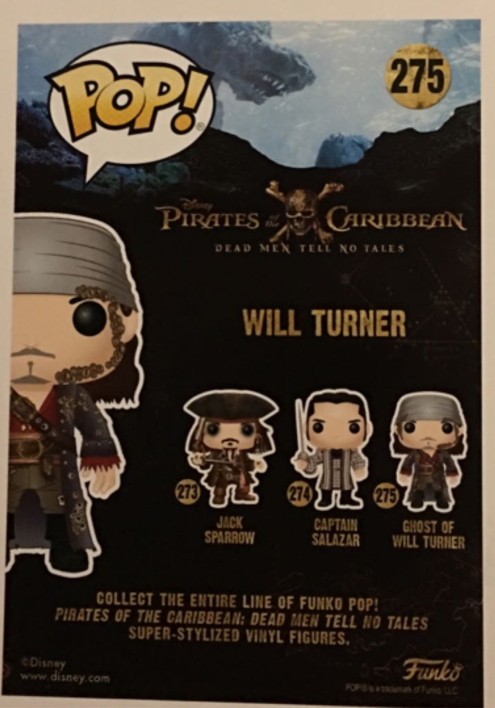Ghost Of Will Turner - Pirates of the Caribbean vinyl figure collectible [Barcode 889698128063] - Main Image 2
