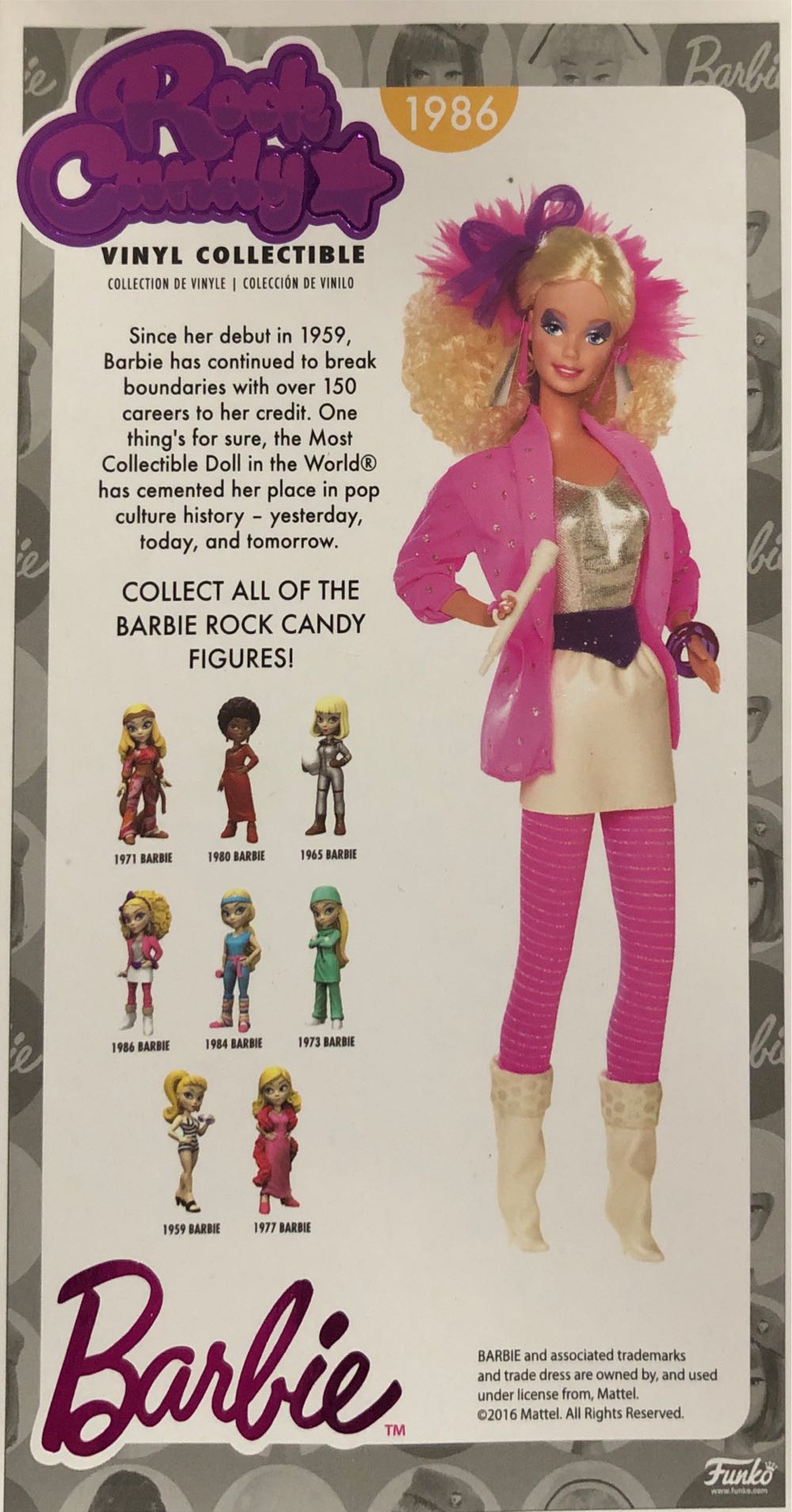 Barbie 1986 (Rock Candy)  vinyl figure collectible - Main Image 3
