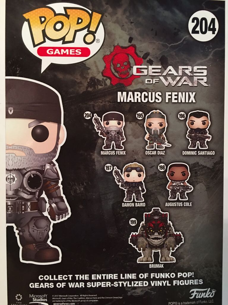 Marcus Fenix: 204 - Gears of War vinyl figure collectible [Barcode 889698121880] - Main Image 2