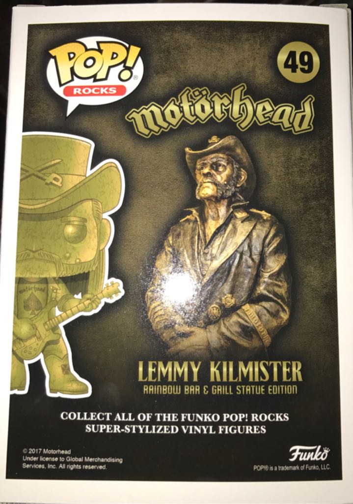 Lemmy Kilmister Rainbow Bar & Grill Statue Edition - Musicians vinyl figure collectible [Barcode 889698145060] - Main Image 2