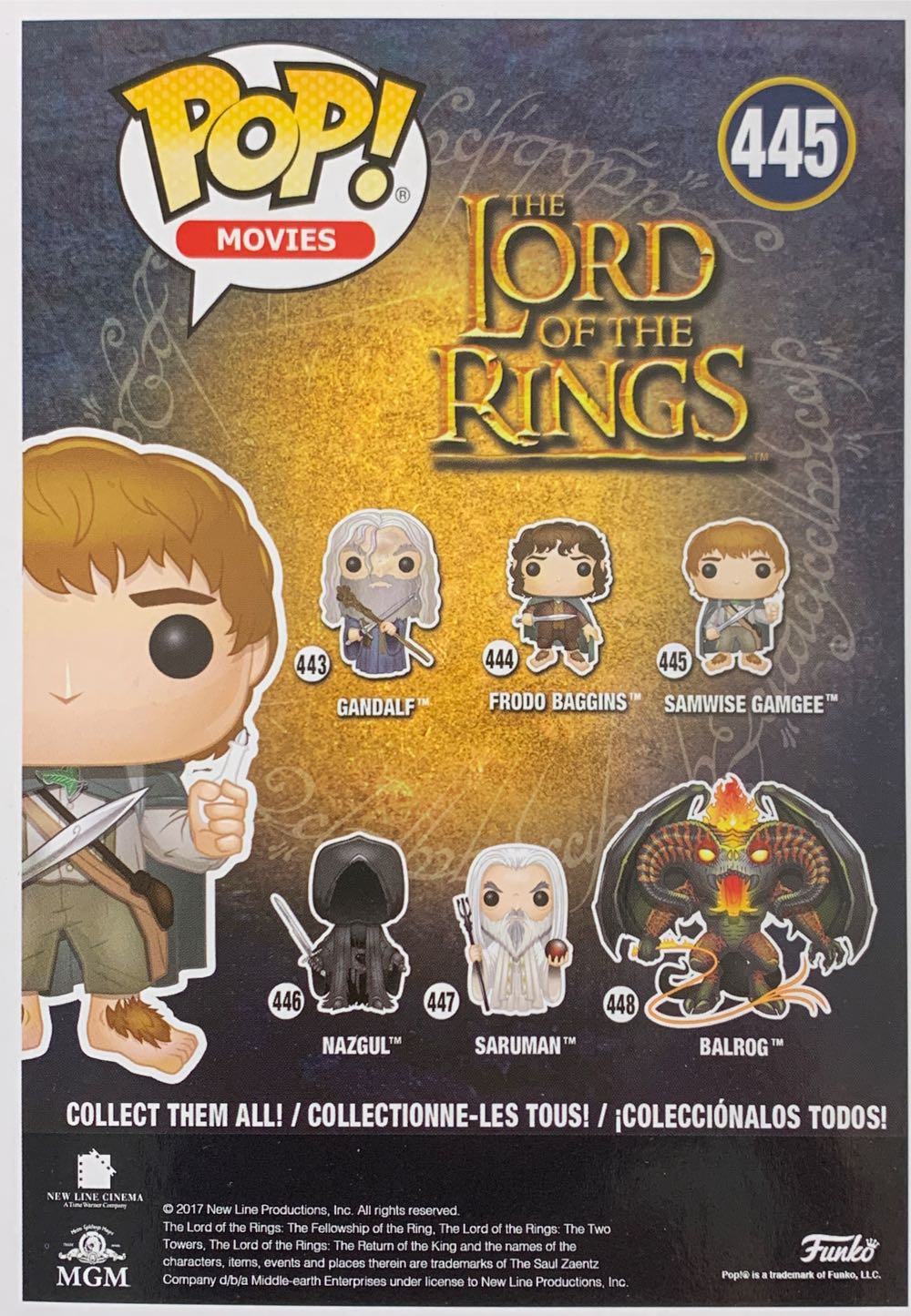 Samwise Gamgee - The Lord of the Rings vinyl figure collectible [Barcode 889698135535] - Main Image 3