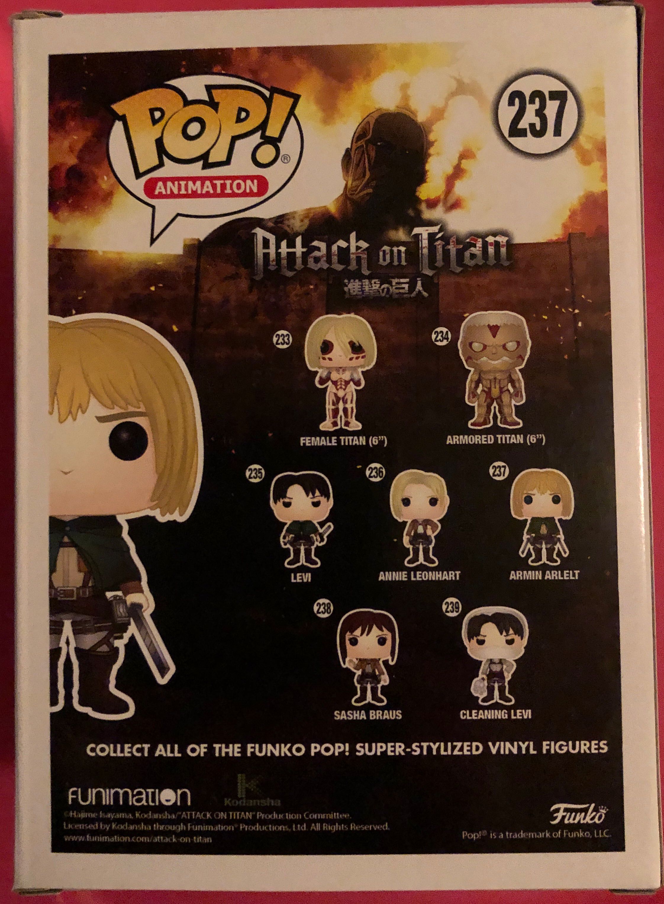 Armin Arlelt - Attack on Titan vinyl figure collectible [Barcode 889698142809] - Main Image 3