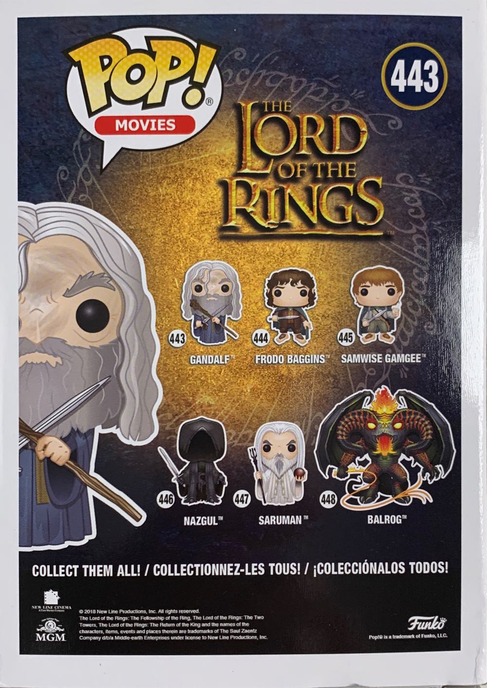 Gandalf - The Lord of the Rings vinyl figure collectible [Barcode 889698135504] - Main Image 3