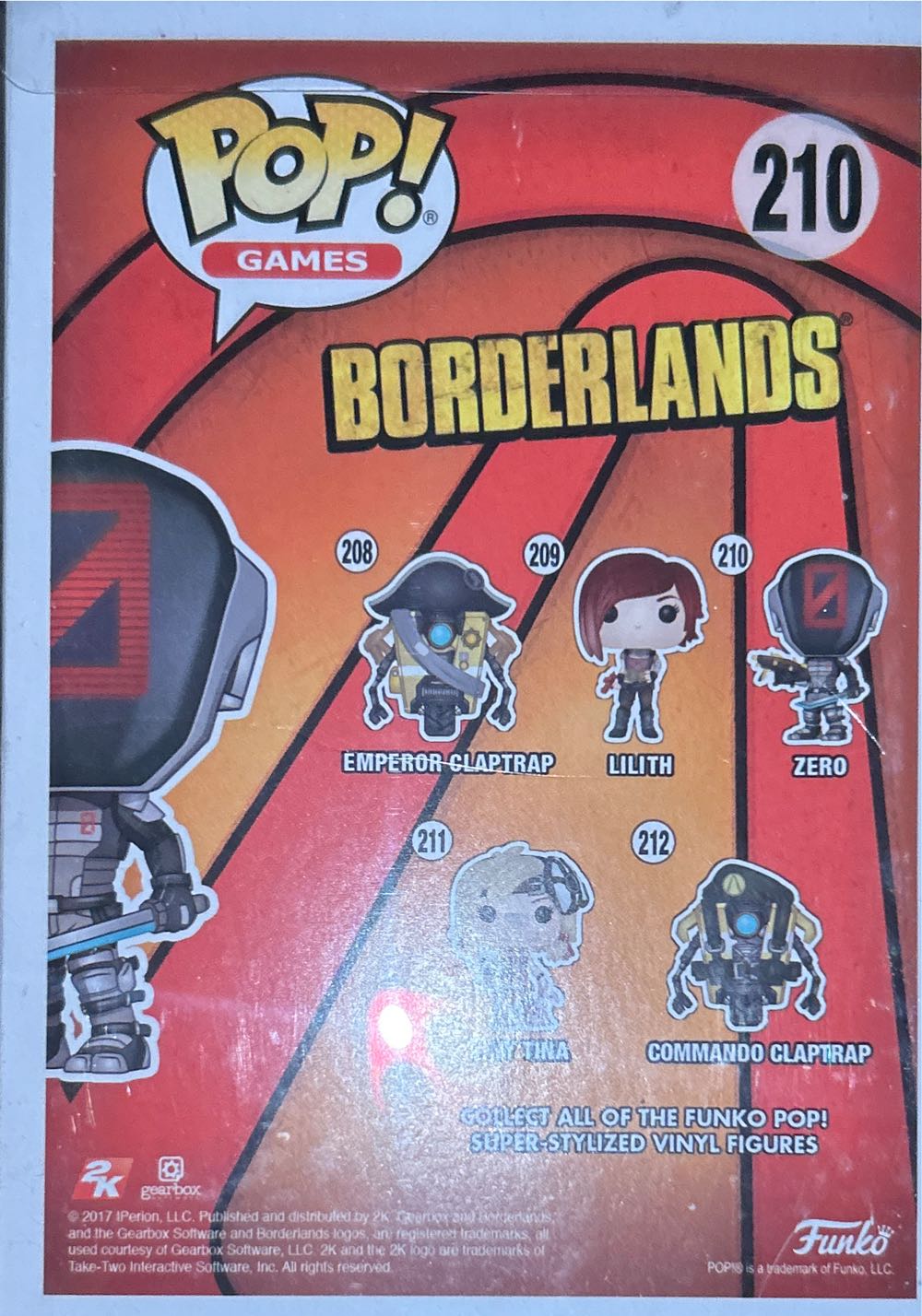 #210 Games: Borderlands: Zero - Borderlands vinyl figure collectible [Barcode 889698143226] - Main Image 3