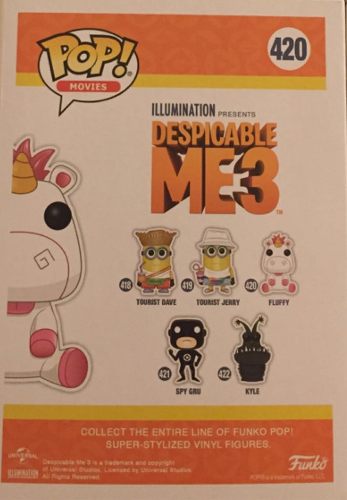 Fluffy (Flocked) - Despicable Me vinyl figure collectible [Barcode 889698144773] - Main Image 2