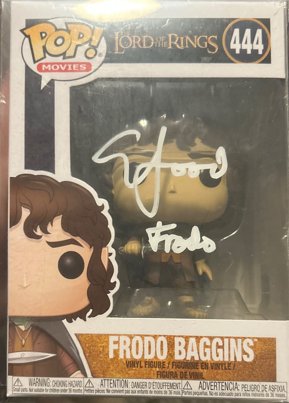 Pop Movies #444 Frodo Baggins Auto - The Lord of the Rings vinyl figure collectible - Main Image 2