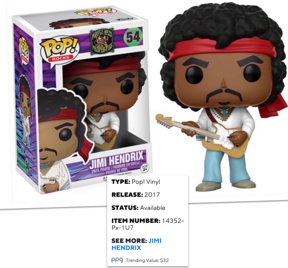 Jimi Hendrix (Woodstock) - Musicians vinyl figure collectible [Barcode 889698143523] - Main Image 3