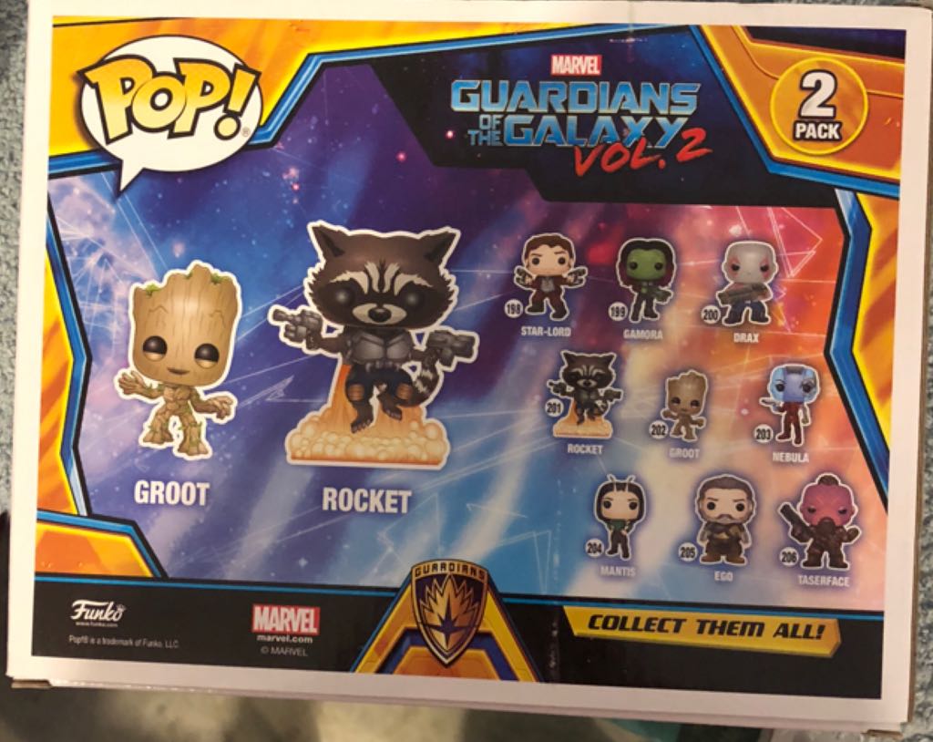 Groot & Rocket (2-Pack) - Guardians of the Galaxy vinyl figure collectible [Barcode 889698150965] - Main Image 2