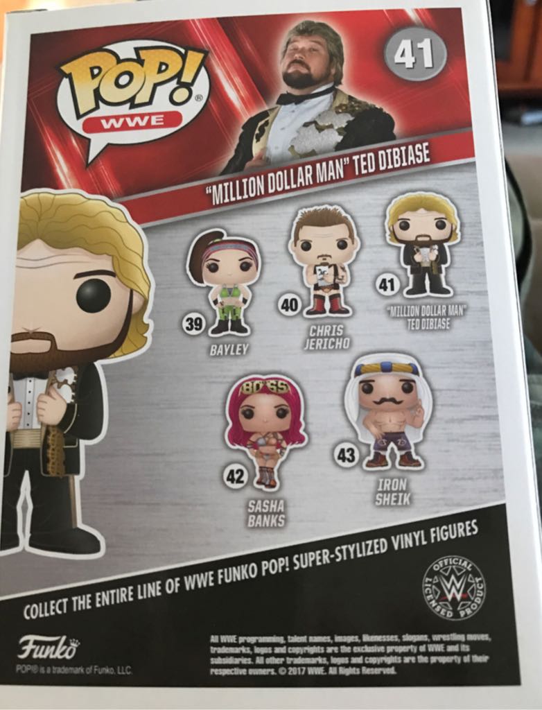 ”Million Dollar Man” Ted Dibiase - WWE vinyl figure collectible [Barcode 889698142540] - Main Image 2